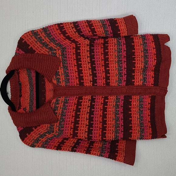 NIC+ZOE Sweaters - Nic+Zoe Sweater Cardigan Button-Down Collar Brown Orange Size Medium Petite